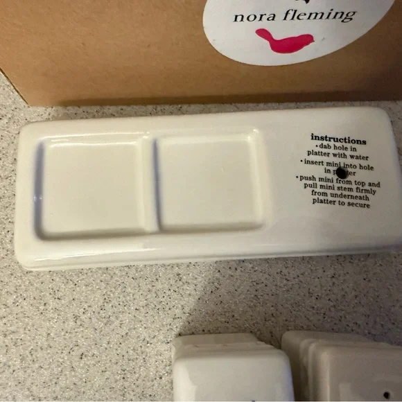 NWT Nora Fleming pinstripes salt & pepper shakers - Picture 3 of 4